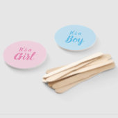 女の子だ男の子のシャワーのジェンダーの暴露だ ハンドファン (組立なし)