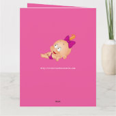 女の子だ:おめでとう!- カード (裏面)