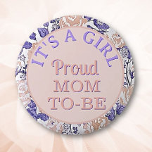 女の子だ!お母誇りを持ったさんボタン