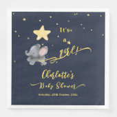 女の子だ！かわいい象とバルーン赤ちゃんシャワー (正面)