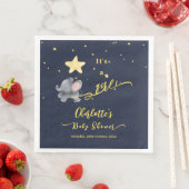 女の子だ！かわいい象とバルーン赤ちゃんシャワー (インサイチュ)