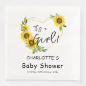 女の子だ！ひまわりフレーム赤ちゃんシャワー (正面)
