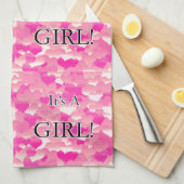 女の子だ！ キッチンタオル (四つ折り)