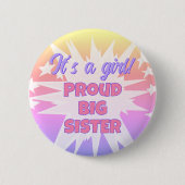 女の子だ！シスター誇りを持ったボタン 缶バッジ (正面)