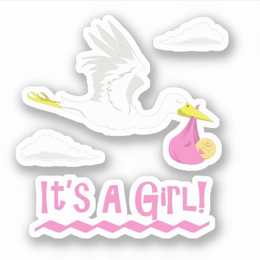 女の子だ！ シール (正面)