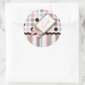 女の子だ！シール ラウンドシール (バッグ)