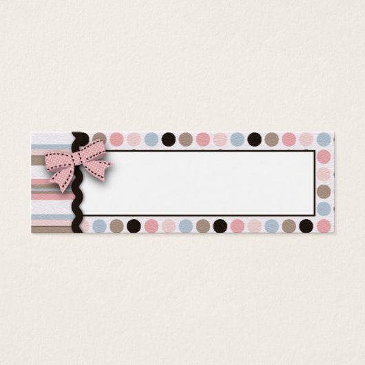 女の子だ！スキニーギフトタグ2 (正面)