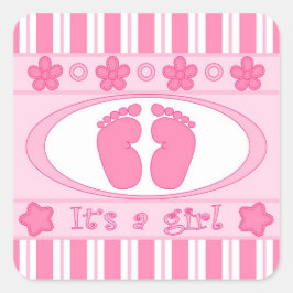 女の子だ スクエアシール