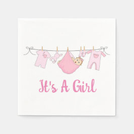 女の子だ スタンダードカクテルナプキン