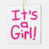 女の子だ！ セラミックオーナメント (左)