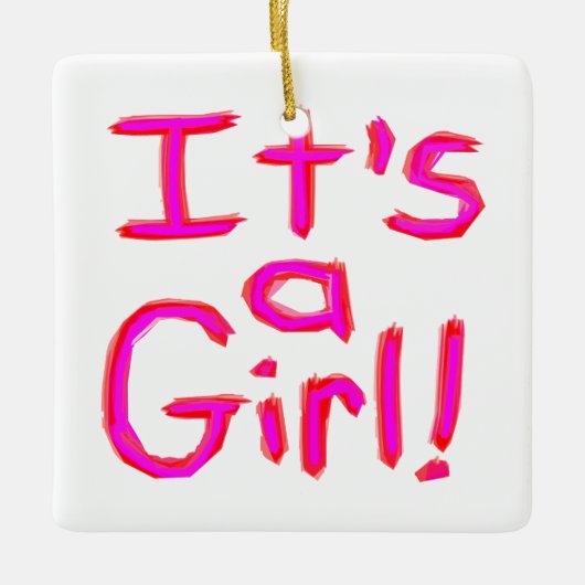 女の子だ！ セラミックオーナメント (正面)