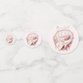 女の子だ！バシネットの赤ちゃん コンフェッティ (正面)