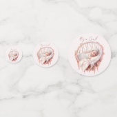 女の子だ！バシネットの赤ちゃん コンフェッティ (裏面)