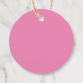 女の子だ!ピンクモダンベビー発表 フェイバータグ (裏面)