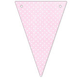 「女の子だ」ピンク、紫、緑のフラッグガーランド バンティングフラッグ (第1の旗)