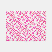 女の子だ！ フリースブランケット (正面(横))