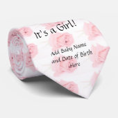 女の子だ!ベビーガール出産発表ネクタイ ネクタイ (ロール)