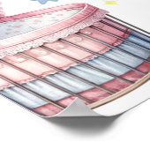 女の子だ！ベビーシャワーつるのポスター ポスター (角)