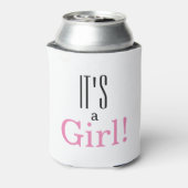 女の子だ！ベビーシャワーパーティーの好意クーラーボックス 缶クーラー (缶裏面)