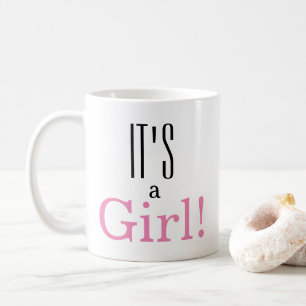 女の子だ!ベビージェンダー明らかにクラシックコーヒーマグ コーヒーマグカップ