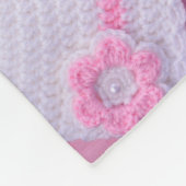 「女の子だ」ベビーブランケット フリースブランケット (角)