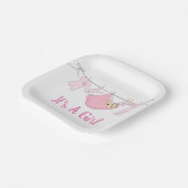 女の子だ ペーパープレート (傾斜あり)