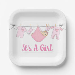 女の子だ ペーパープレート