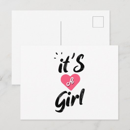 女の子だ ポストカード (正面/裏面)