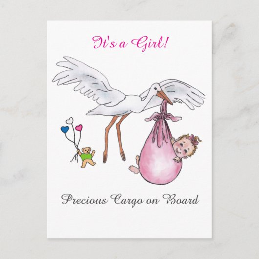 女の子だ!ポストカード ポストカード (正面)