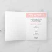 女の子だ！（内部を参照） 案内状 (内部)