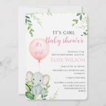 女の子だ！可愛い小さな象のベビー（風船あり）