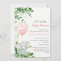 女の子だ！可愛い小さな象のベビー（風船あり）