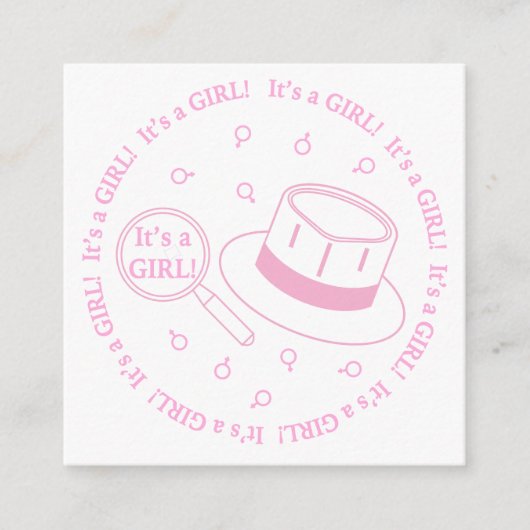 女の子だ!告知 エンクロージャーカード (正面)