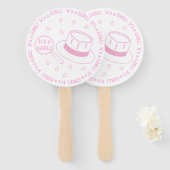 女の子だ！告知 ハンドファン (正面&裏面)