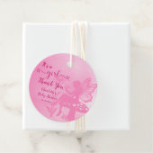 女の子だ！妖精のキノコと花の赤ちゃんシャワー フェイバータグ (インサイチュ)