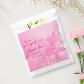 女の子だ！妖精のキノコと花の赤ちゃんシャワー フェイバーバッグ (封をした状態)