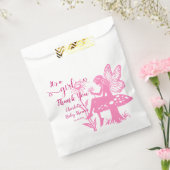 女の子だ!妖精のキノコと花の赤ちゃんシャワー フェイバーバッグ (封をした状態)