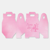 女の子だ！妖精のキノコと花の赤ちゃんシャワー フェイバーボックス (見開き)