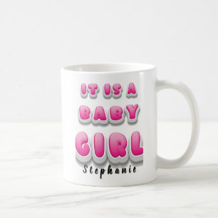女の子だ!性別によるマグ生まれたばかりのギフトの表示 コーヒーマグカップ