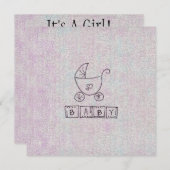 女の子だ 招待状 (正面/裏面)