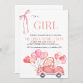 女の子だ! 招待状 (正面/裏面)