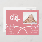 女の子だ！ 案内ポストカード (正面/裏面)