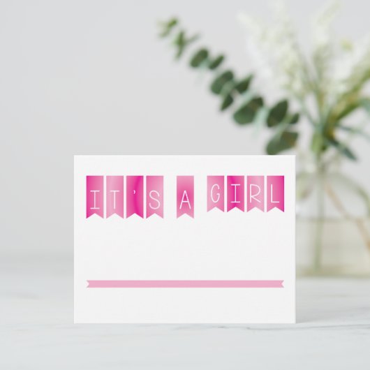 女の子だ 案内ポストカード (スタンド正面)