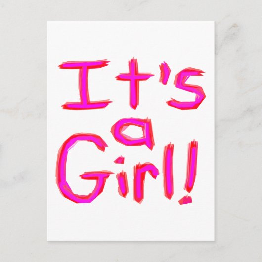 女の子だ！ 案内ポストカード (正面)