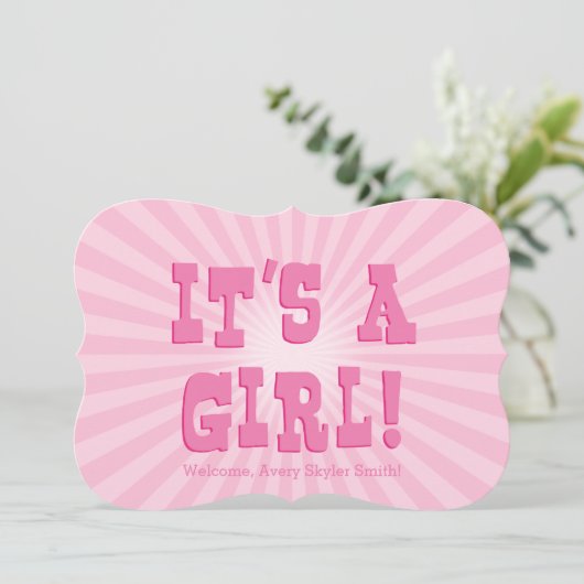 女の子だ 案内状 (スタンド正面)