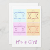 女の子だ！ 案内状 (正面/裏面)