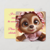 女の子だ！ 案内状 (正面/裏面)