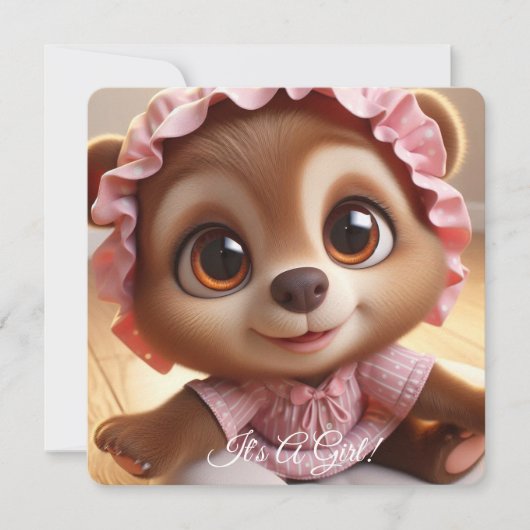 女の子だ！ 案内状 (正面)