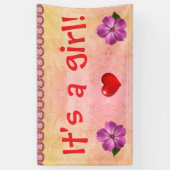 女の子だ！ 横断幕 (縦)