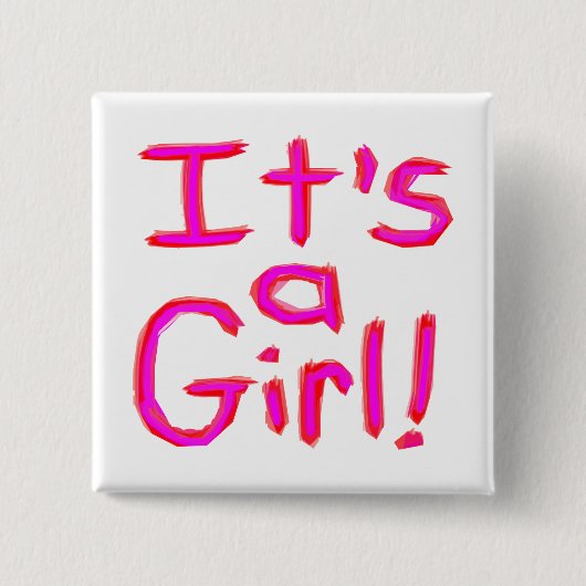 女の子だ! 缶バッジ (正面)